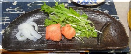 *ほたて貝柱辛子明太子とアオリ...