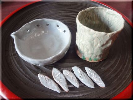 ぐい飲みはいい色！釉薬のたれ具...