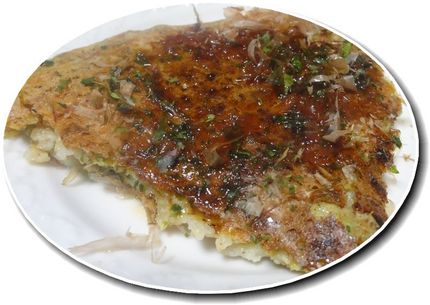 花かつおと青のりをかけて、ポン...