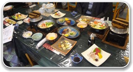 普通の宿泊はお料理は「竹会席」...