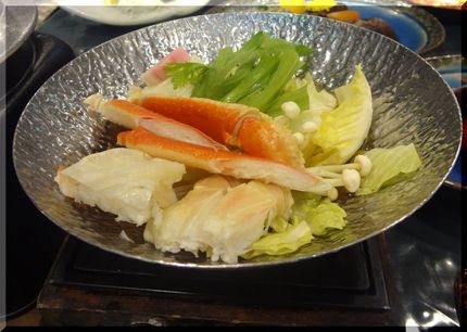 *蟹のお鍋 これは普通。高知で...