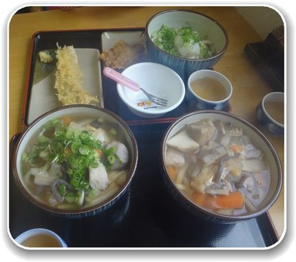 しっぽくうどん小2、おろしぶっ...