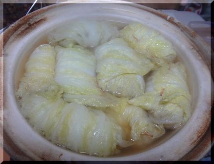 ＊ロール白菜鍋風に いりこと鰹...