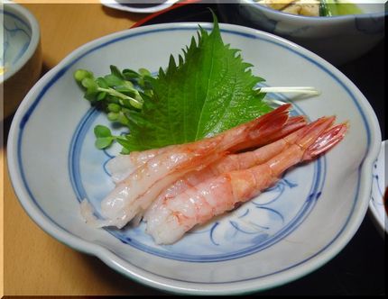 ＊甘エビのお造り