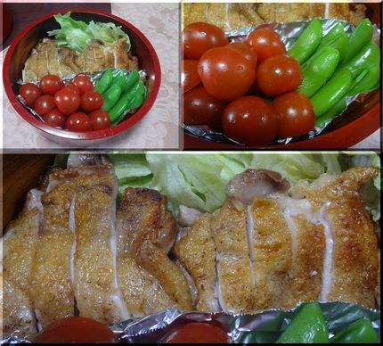 ③段目 ・ミニトマトとスナップ...
