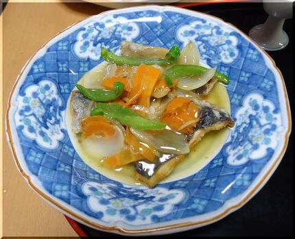 ＊鯵の野菜あんかけ 蒸し鶏でで...