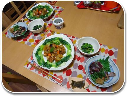 緑が目立つ晩御飯－2014/5...