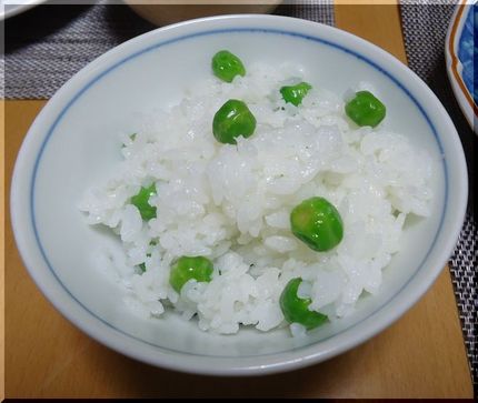 ＊豆ごはん 炊きあがったらすぐ...