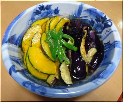 ＊野菜の揚げ浸し お茄子だけで...