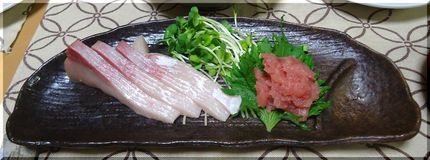 ＊ハマチとトロ中落ちのお造り ...