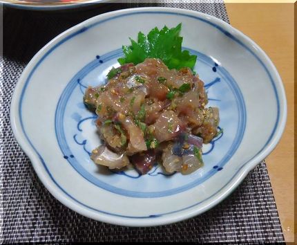 ＊鯵のたたき