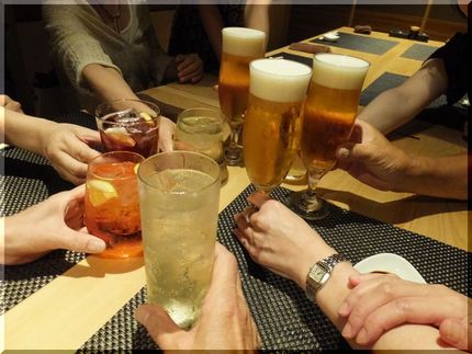 かんぱぁ~い!!! ドリンクが...