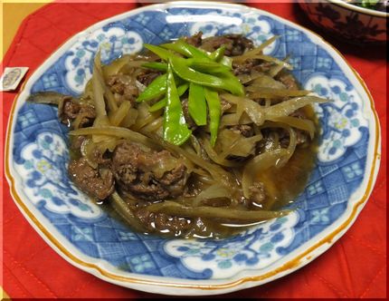 ＊お肉と玉ねぎ、牛蒡、糸こんに...