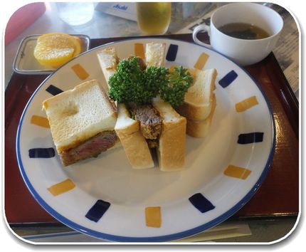 *牛フィレステーキサンド 注文...