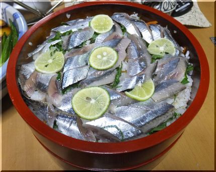 *秋刀魚のバラ寿司
