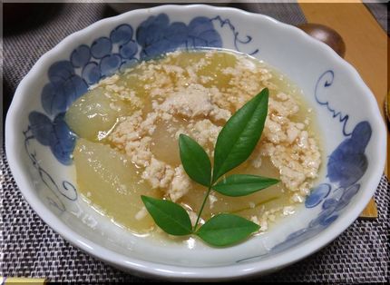＊冬瓜のそぼろあんかけ