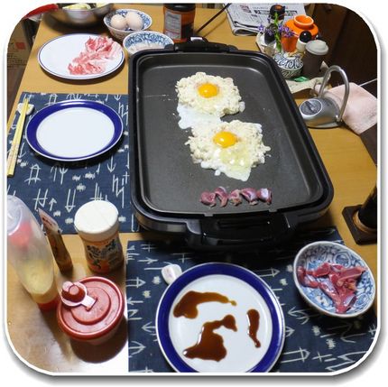 ＊とんぺい焼き 前回、豚バラで...