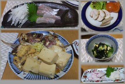 ＊真鯛のお造り ＊アラ煮 ＊と...