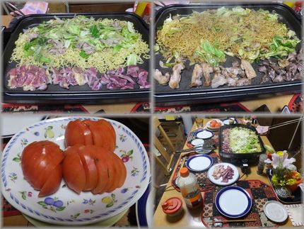 焼きそば、親かしわ焼き、ズリ焼...