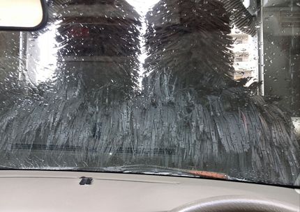 洗車中