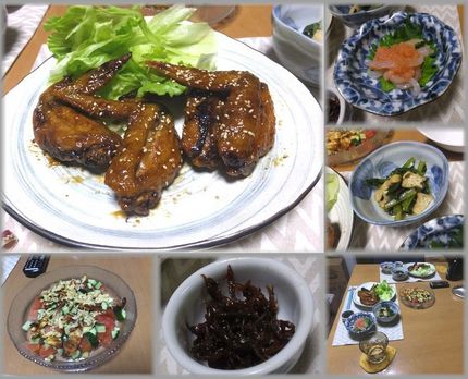＊鶏手羽先のから揚げ、名古屋風...