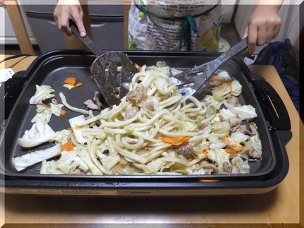 ＊焼きうどん 夏休みなので、姫...