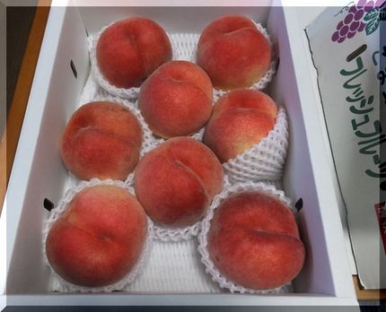 山梨の桃