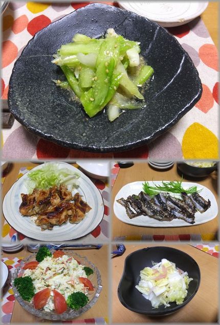 ＊セロリの胡麻酢和え ＊チキン...