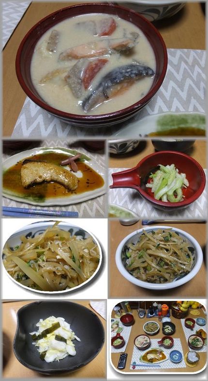 ＊粕汁 少し残しても仕方がない...