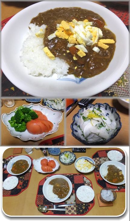 ＊カレーライス ＊トマトとブロ...