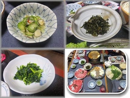 *きゅうりと貝のワサビ和えのお...