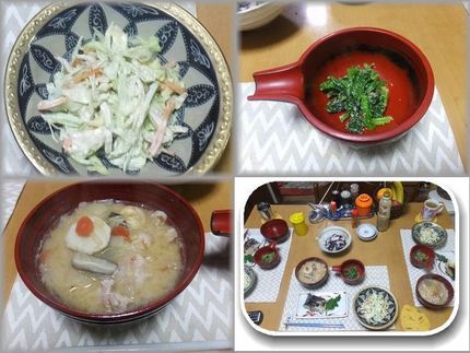 *蒸し鶏のサラダ(レタス、人参...