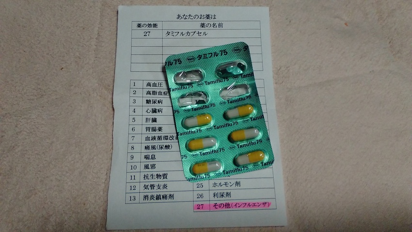 タミフル、効くのかな？