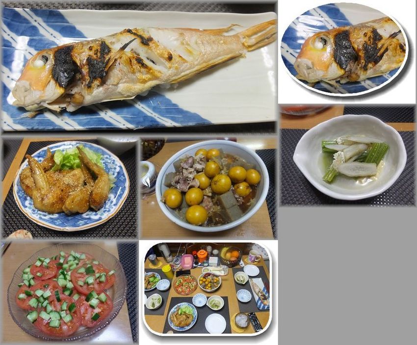 ＊甘鯛の塩焼き ＊鶏手羽先の唐...