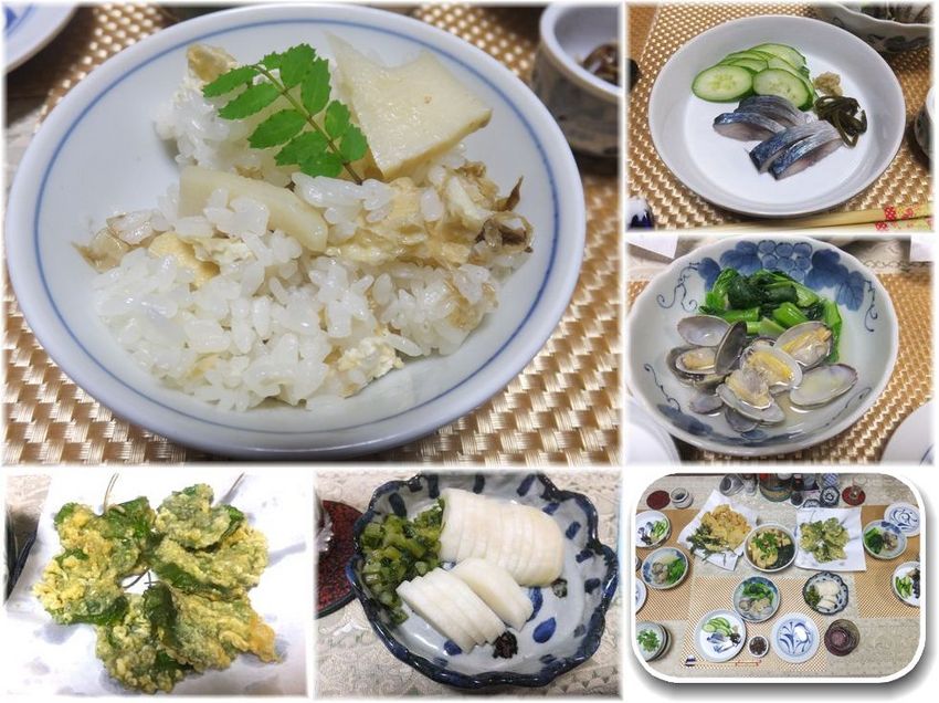 *筍ごはん 糖質たっぷりだけど...