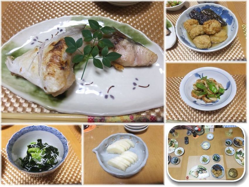 ＊ハマチかまの塩焼き お盆で漁...