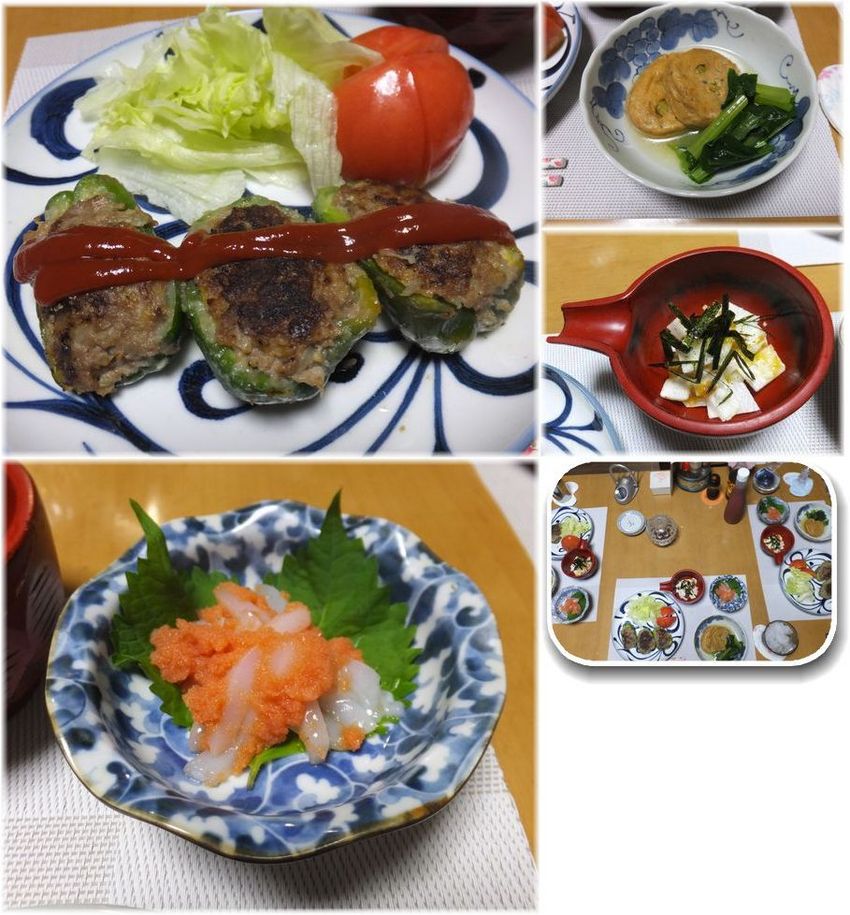 ＊ピーマンの肉詰め ＊アオリイ...