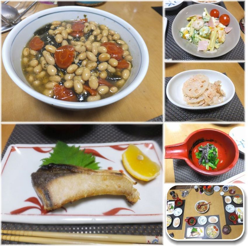 *お豆さんのたいたん *鰤の塩...