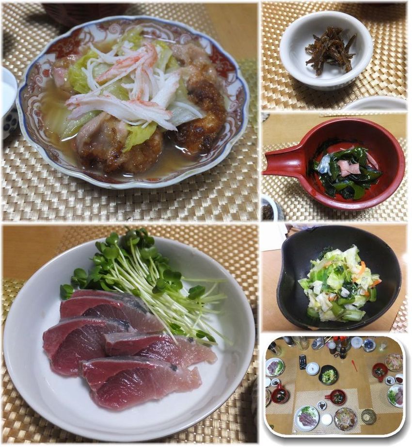 ＊鶏もも肉の竜田揚げの白菜煮 ...