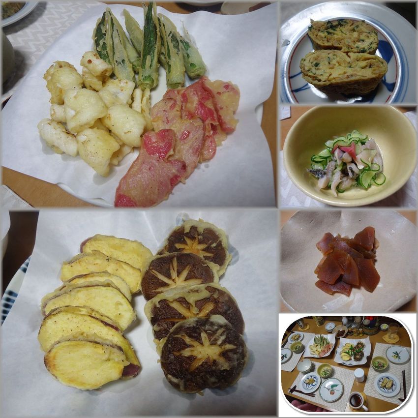 *アオリイカ、オクラ、紅ショウ...