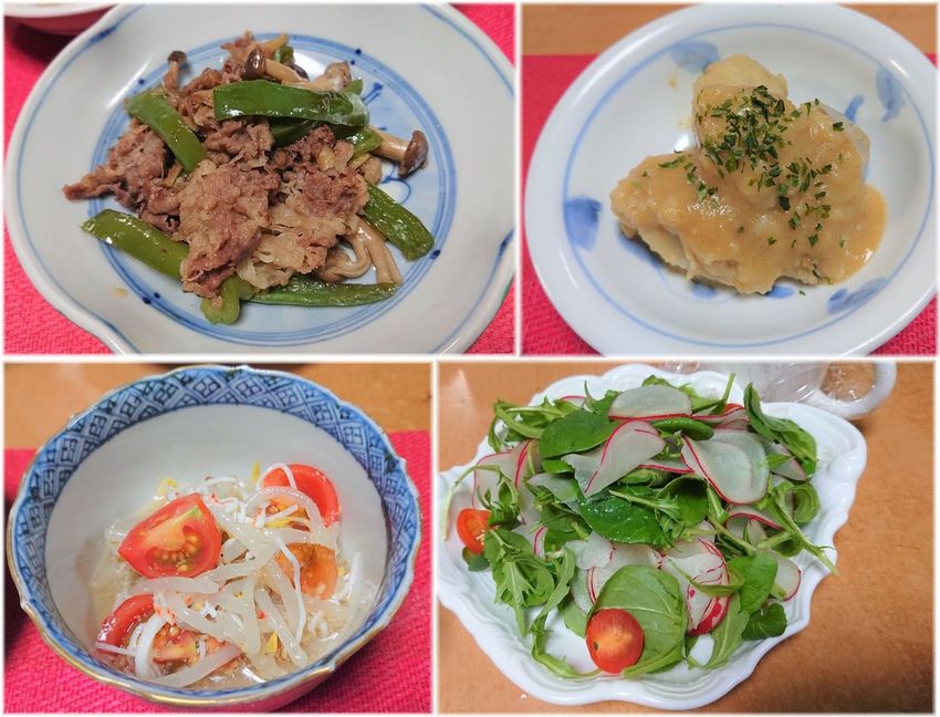 *牛肉とピーマン、シメジの甘辛...