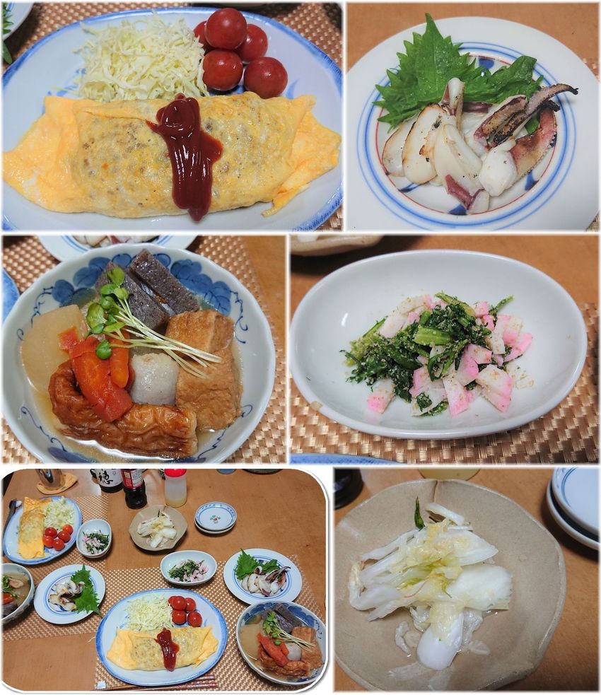 ＊オムレツ 薄切り牛肉を細かく...