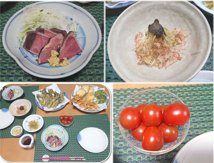 *炭焼き鰹のタタキ(生協) *...