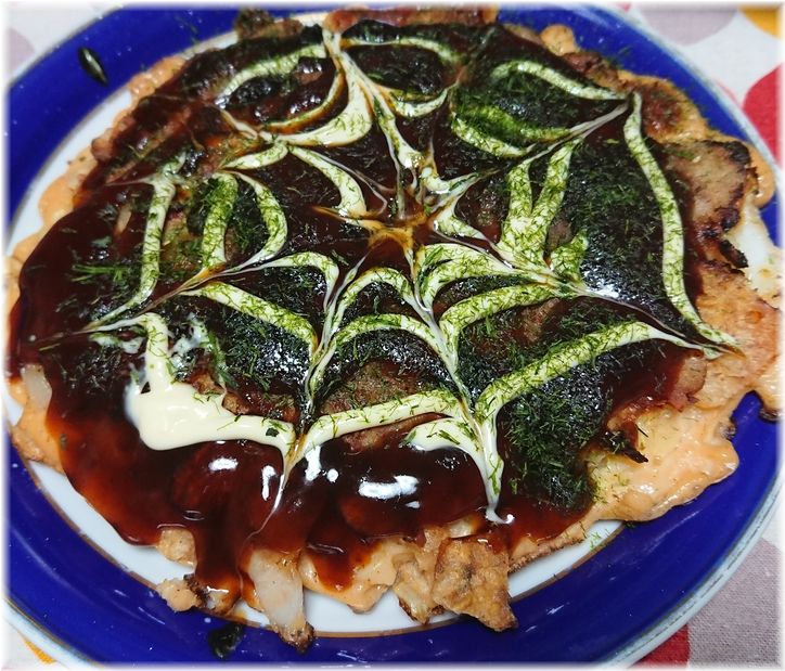 ＊お好み焼き 豚バラ、イカ、海...