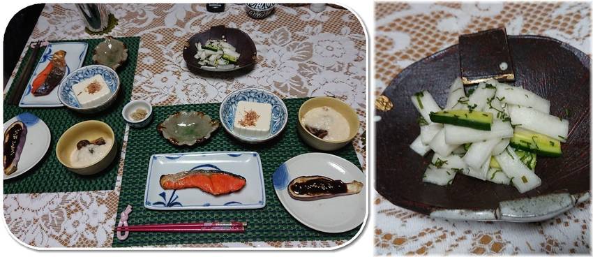 *お大根、きゅうり、大葉のカン...