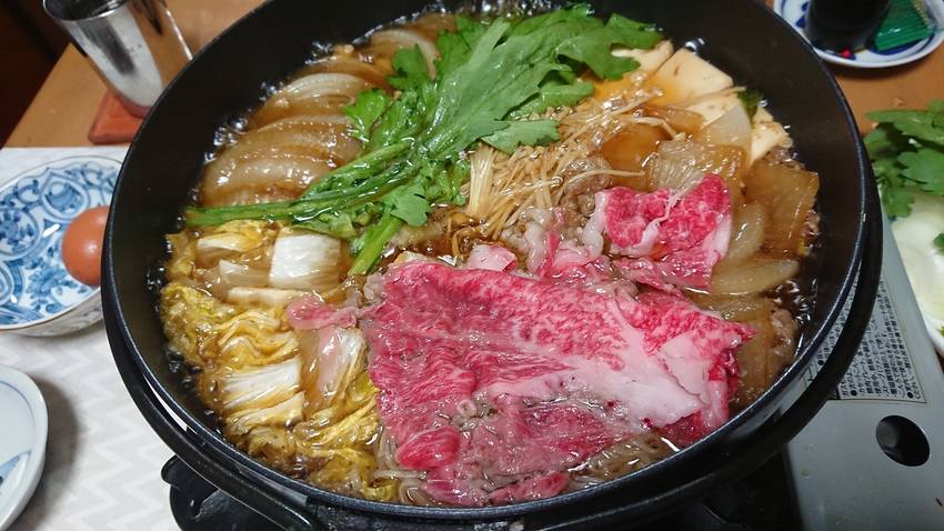 ＊すき焼き お魚が続いていたの...