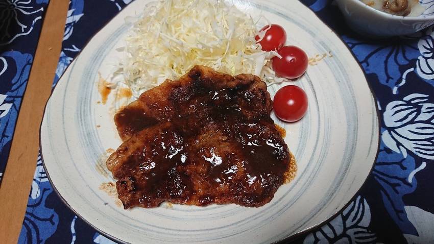 ＊豚ロースソテー、お味噌で 豚...