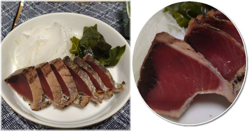 *鰹のたたき ウルトラが食べた...