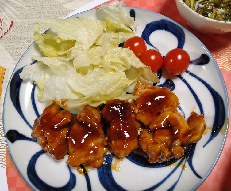 ＊鶏もも肉の照り焼き 久しぶり...