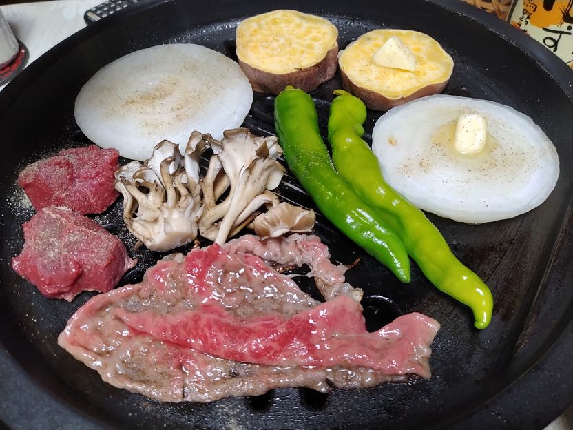 ＊鉄板焼き 出かけた日は、簡単...